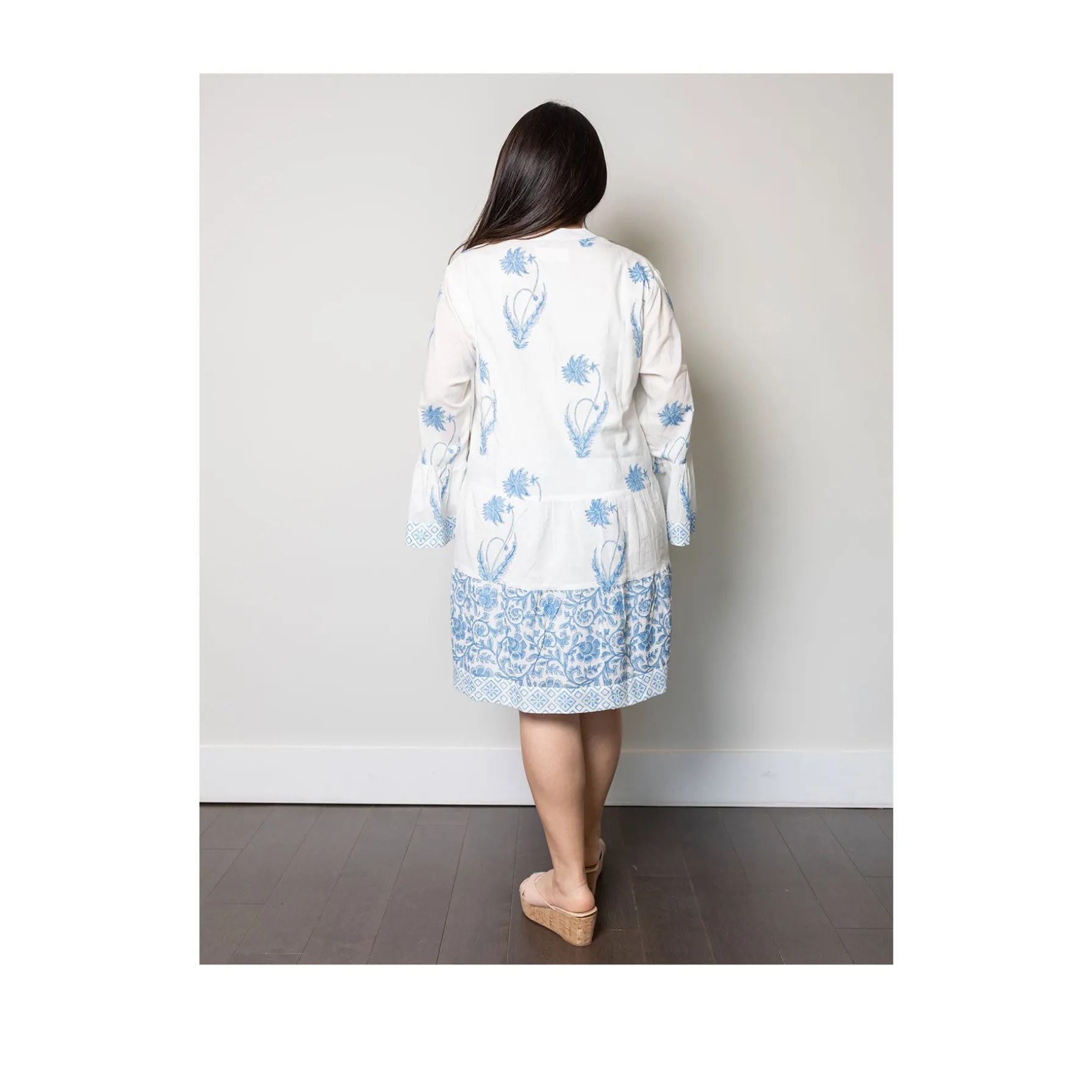 Midi Floral Blue