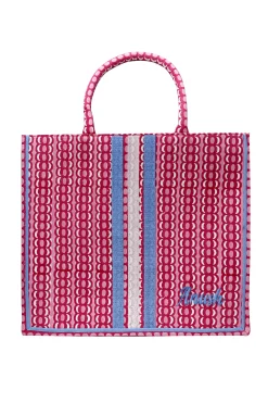 Sample ANUSH EMBROIDERY AND STRIPES Tote