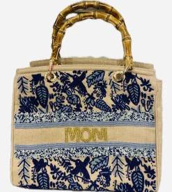 Sample MOM Bamboo handle Tote