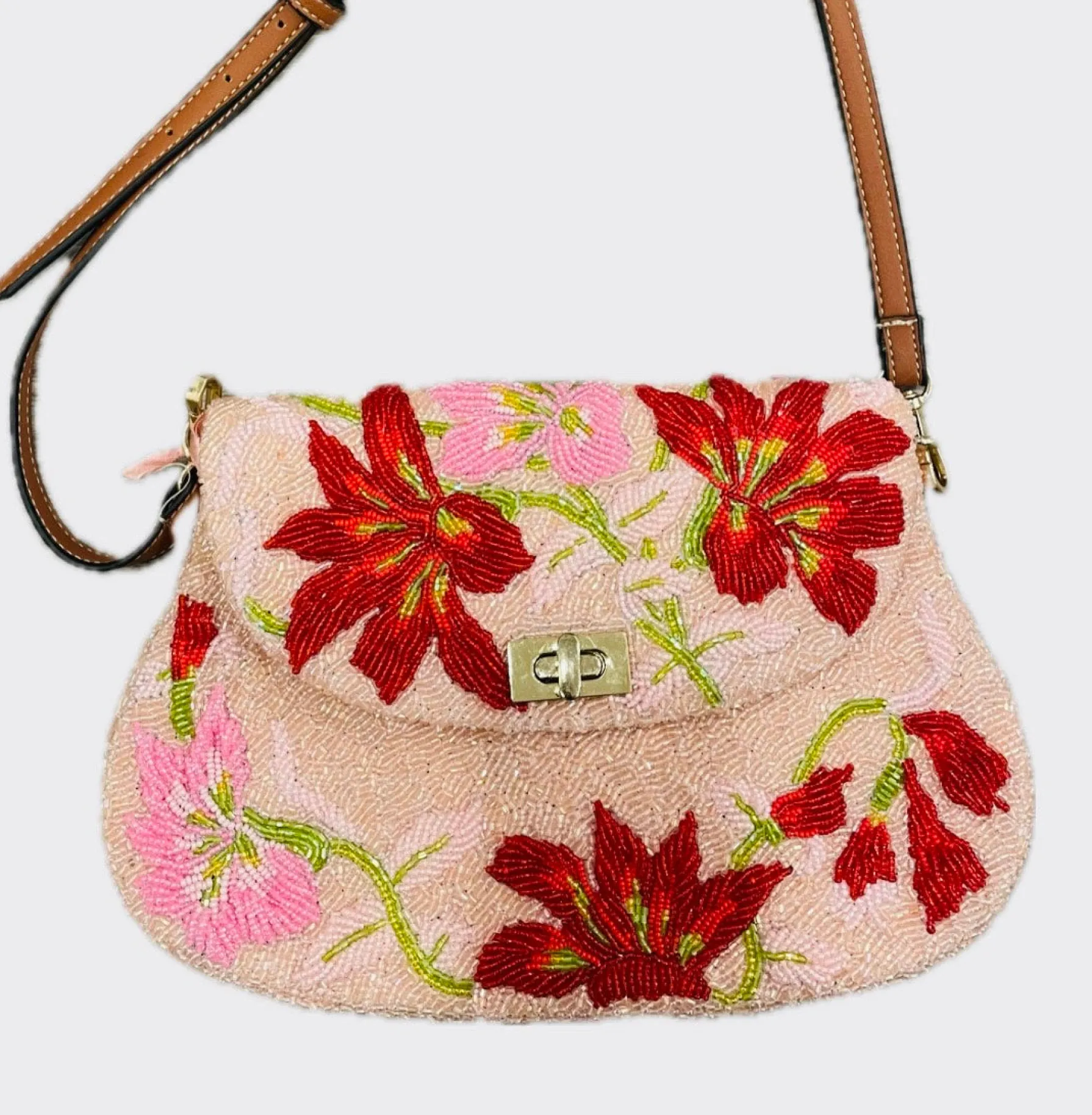 Sample: Pink floral crossbody